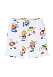 Stella McCartney Kids graphic-print track shorts - Bianco