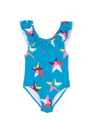 Stella McCartney Kids star-print swimsuit - Blu