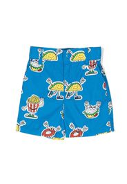 Stella McCartney Kids cartoon-print shorts - Blu