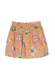 Stella McCartney Kids floral-print cotton shorts - Arancione