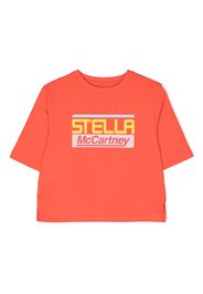 Stella McCartney Kids logo-print organic cotton T-shirt - Rosso