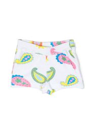 Stella McCartney Kids paisley-print organic cotton shorts - Bianco