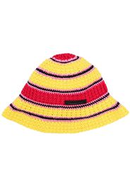 Stella McCartney crochet knit cotton bucket hat - Giallo