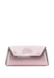 Stella McCartney Falabella crystal-embellished clutch bag - Rosa