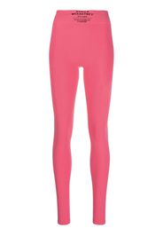 Stella McCartney logo-print ribbed leggings - Rosa