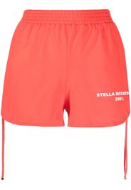 Stella McCartney side drawstring-fastening shorts - Rosso