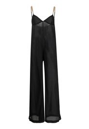 Stella McCartney semi-sheer sleeveless jumpsuit - Nero