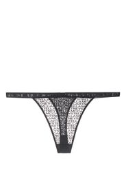 Stella McCartney logo-print string thong - Nero