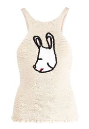 Stella McCartney animal-motif knitted top - Toni neutri