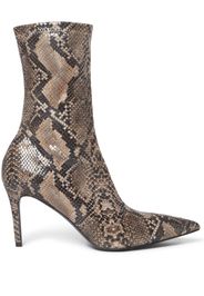 Stella McCartney Stella Iconic python-print boots - Marrone