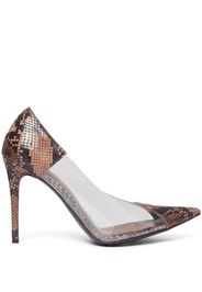 Stella McCartney Stella Iconic snakeskin-effect pumps - Marrone