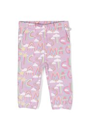 Stella McCartney Kids logo-print cotton trousers - Viola