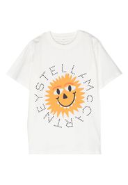 Stella McCartney Kids sun-print cotton T-shirt - Bianco