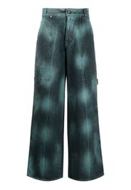 Stella McCartney tie-dye wide-leg jeans - Blu