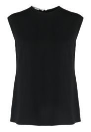 Stella McCartney Cady cap-sleeved blouse - Nero