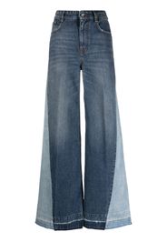 Stella McCartney Double-tone wide-leg jeans - Blu