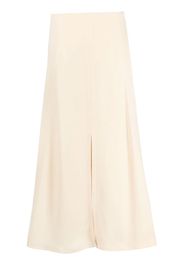 Stella McCartney high-waisted front-slit midi skirt - Toni neutri