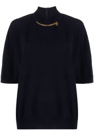 Stella McCartney Falabella high-neck wool blouse - Blu