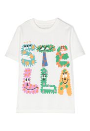 Stella McCartney Kids graphic-print cotton T-Shirt - Bianco