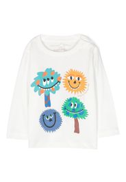 Stella McCartney Kids T-shirt con stampa Monster Face - Bianco