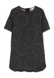 Stella McCartney Kids logo-print T-shirt dress - Nero