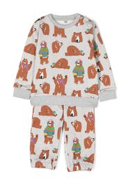 Stella McCartney Kids Bear-print trouser set - Grigio