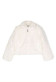 Stella McCartney Kids faux-fur jacket - Toni neutri