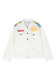 Stella McCartney Kids Giacca denim con stampa - Bianco
