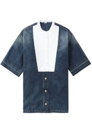 Stella McCartney cotton short-sleeve tunic dress - Blu