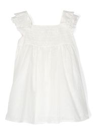 Stella McCartney Kids point d’esprit-pattern cotton dress - Bianco