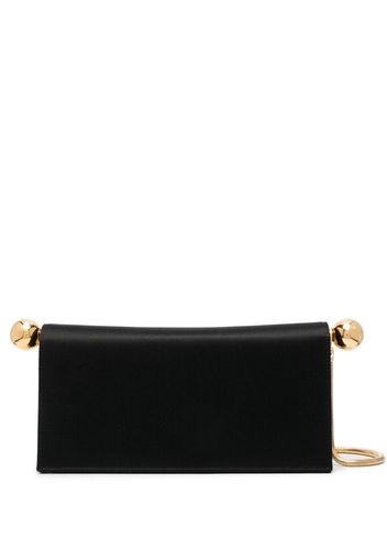 STEPHANE ROLLAND Pop Up silk satin shoulder bag - Nero