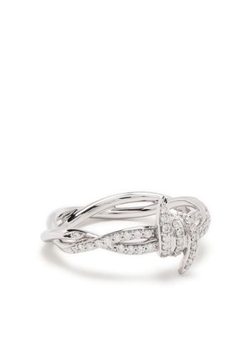 Stephen Webster 18kt white gold Thorn Forget Me Knot diamond ring - Argento