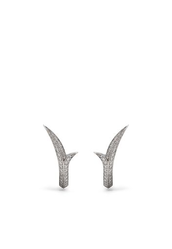 Stephen Webster Anello Thorn Stem in oro bianco 18kt con diamanti - Argento