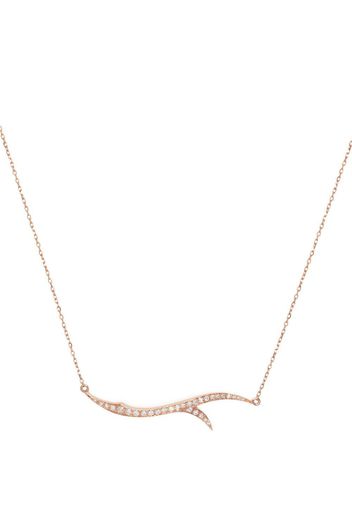 Stephen Webster Collana Thorn Stem con pendente in oro rosa 18kt e diamanti