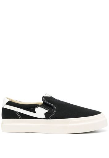 Stepney Workers Club contrast-stitch slip-on sneakers - Nero