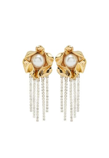 Sterling King Titania pearl drop earrings - Oro