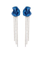 Sterling King Georgia crystal-embellished drop earrings - Argento