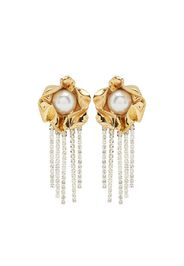 Sterling King Titania pearl drop earrings - Oro