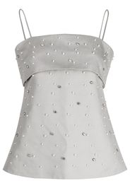 Stine Goya Una crystal-embellished top - Grigio