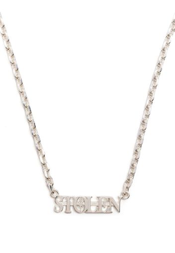 Stolen Girlfriends Club Collana Stolen Serif in argento sterling