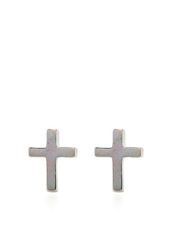 Stolen Girlfriends Club Orecchini Stolen Cross in argento sterling