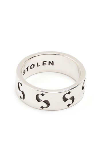 Stolen Girlfriends Club Anello con logo inciso - Argento