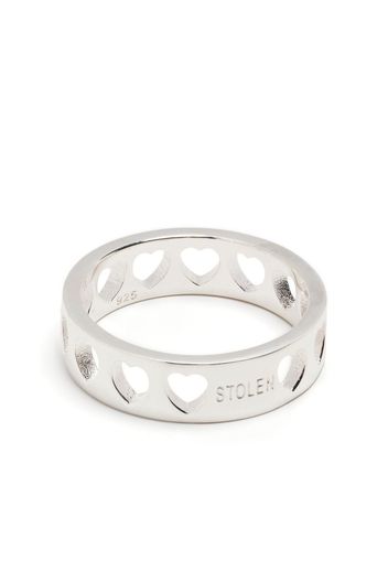 Stolen Girlfriends Club Heartless Band sterling-silver ring - Argento