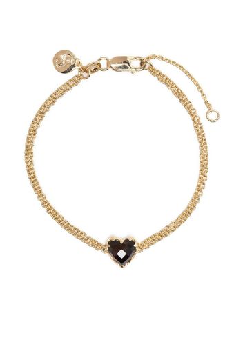 Stolen Girlfriends Club 9kt gold Love Claw onyx bracelet - Oro