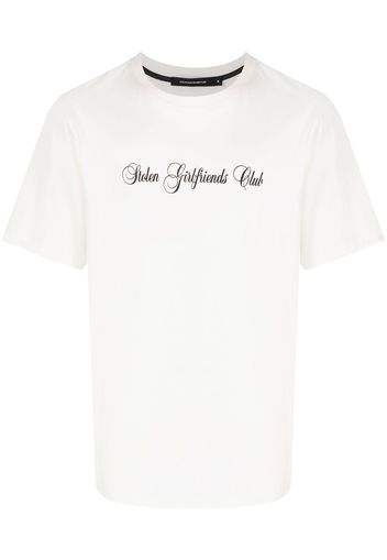 Stolen Girlfriends Club T-shirt con stampa Script Logo - Bianco