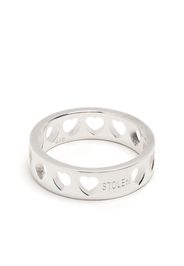 Stolen Girlfriends Club Heartless Band sterling-silver ring - Argento