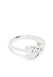 Stolen Girlfriends Club Stem Rose sterling-silver ring - Argento