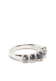 Stolen Girlfriends Club Anello Halo Cluster con pietra di luna - Argento