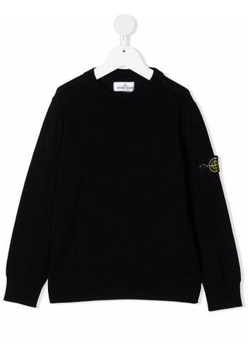 Stone Island Junior pullover crewneck jumper - Nero