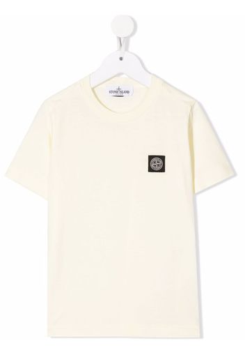 Stone Island Junior chest logo-patch T-shirt - Giallo